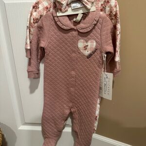 Chick Pea Mauve Quilted Kids One Piece